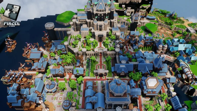 Minecraft build: Kingdom Panorama