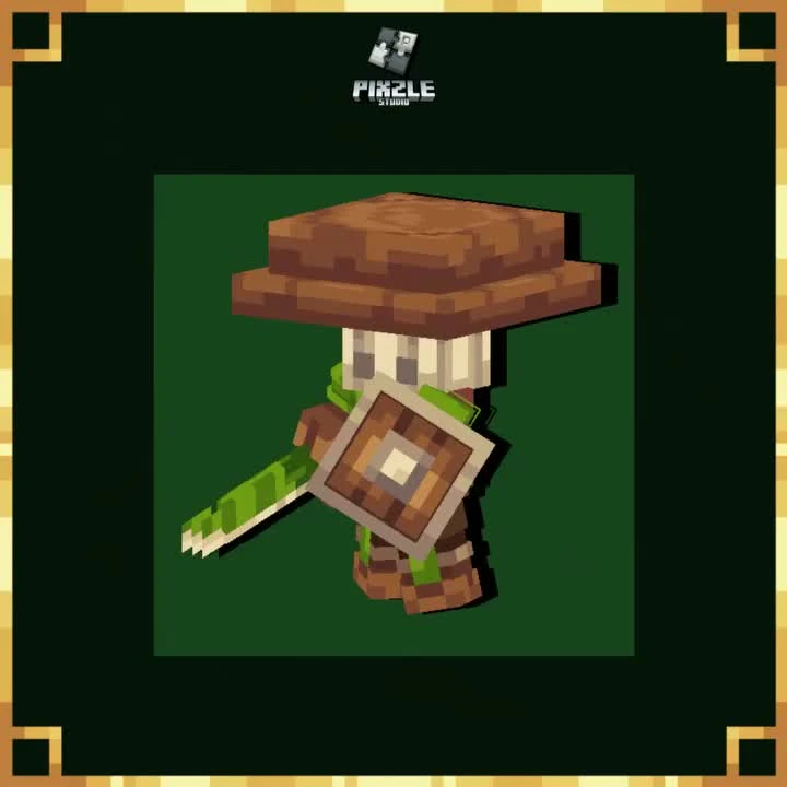 Animated 3D model: Mushroom Wanderer