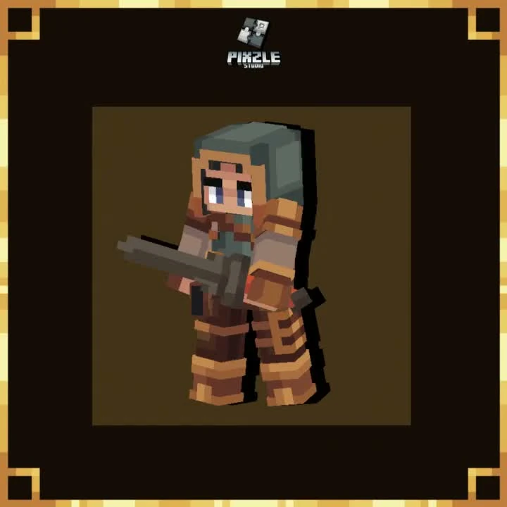 Animated 3D model: Hooded Adventurer