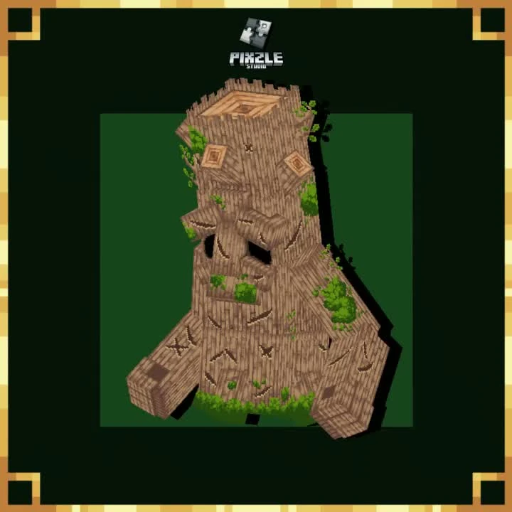 Animated 3D model: Living Forest Golem