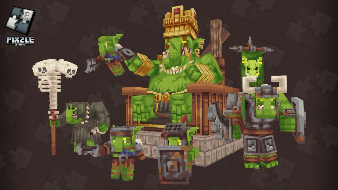 An orc sovereign and his warriors