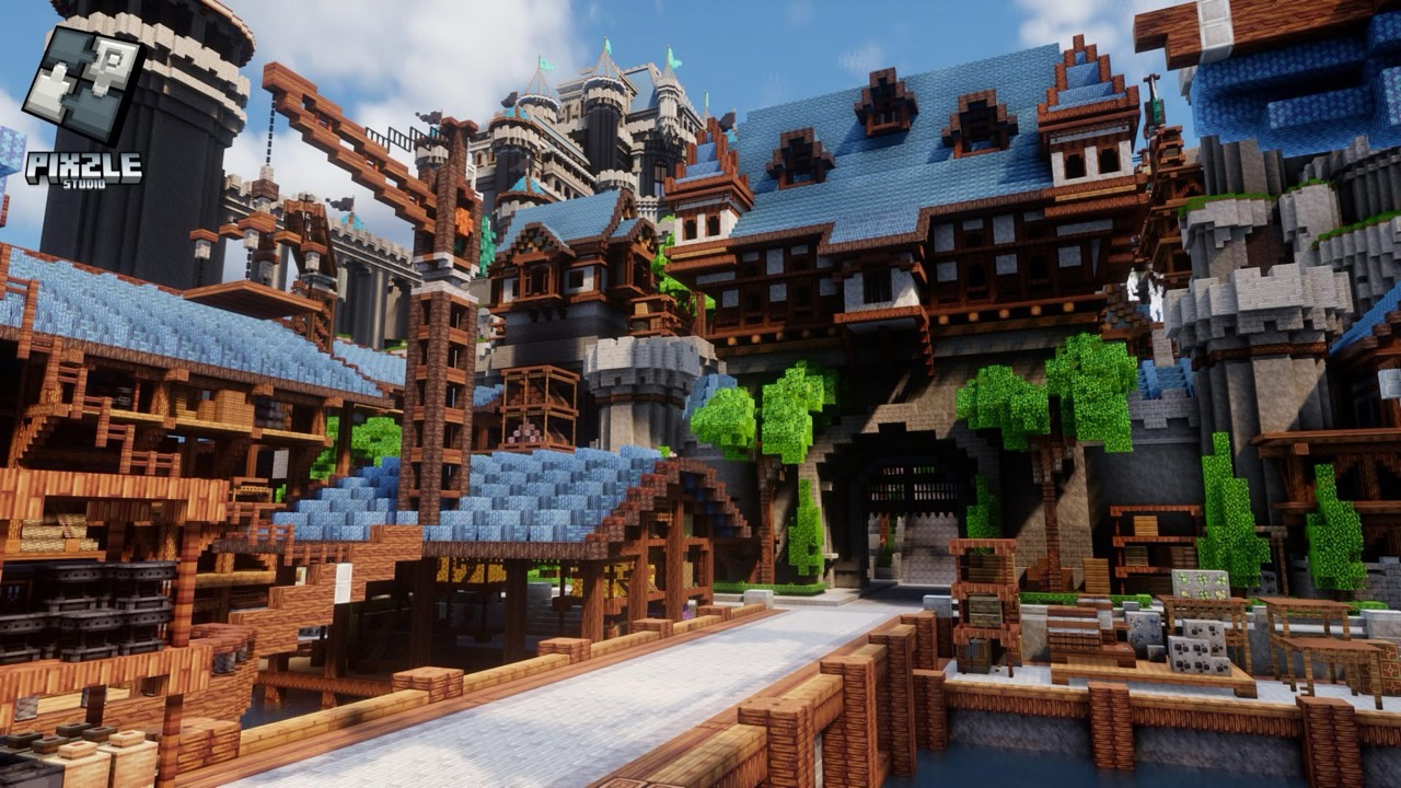 A medieval quarter with timber architecture